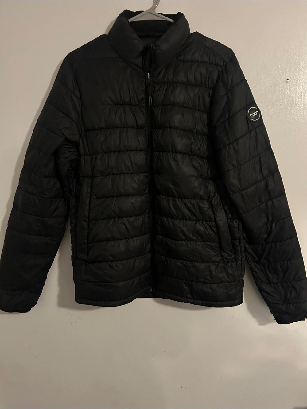 Abercrombie & Fitch Black Quilted Puffer Jacket
